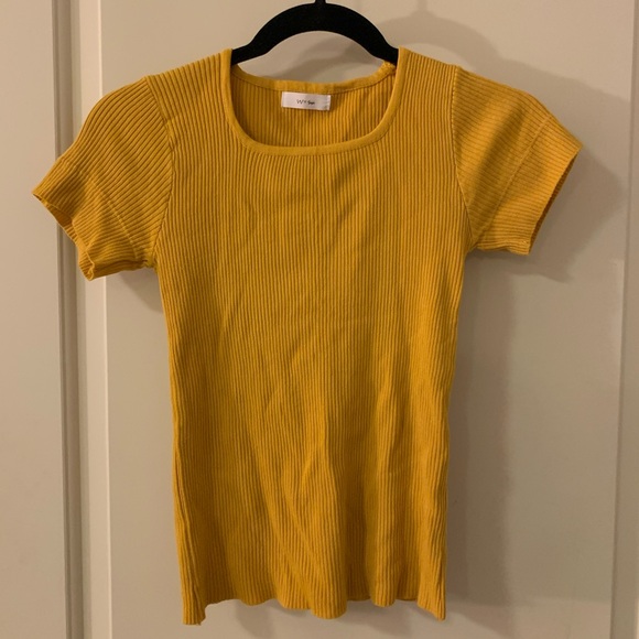 Korean Ribbed Tee - Picture 1 of 3